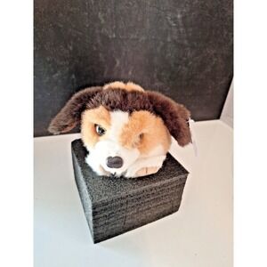 Vtg 1994 Puffkins Sherlock Hound Puppy Dog Plush Swibco 5" Stuffed Animal